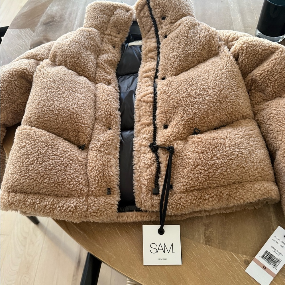 SAM Warm Tan Sherpa Coat